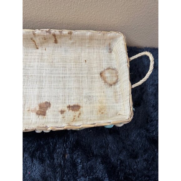 Vintage Woven Decorative Rectangular Nesting Baskets Rustic Mid Century - Picture 6 of 10